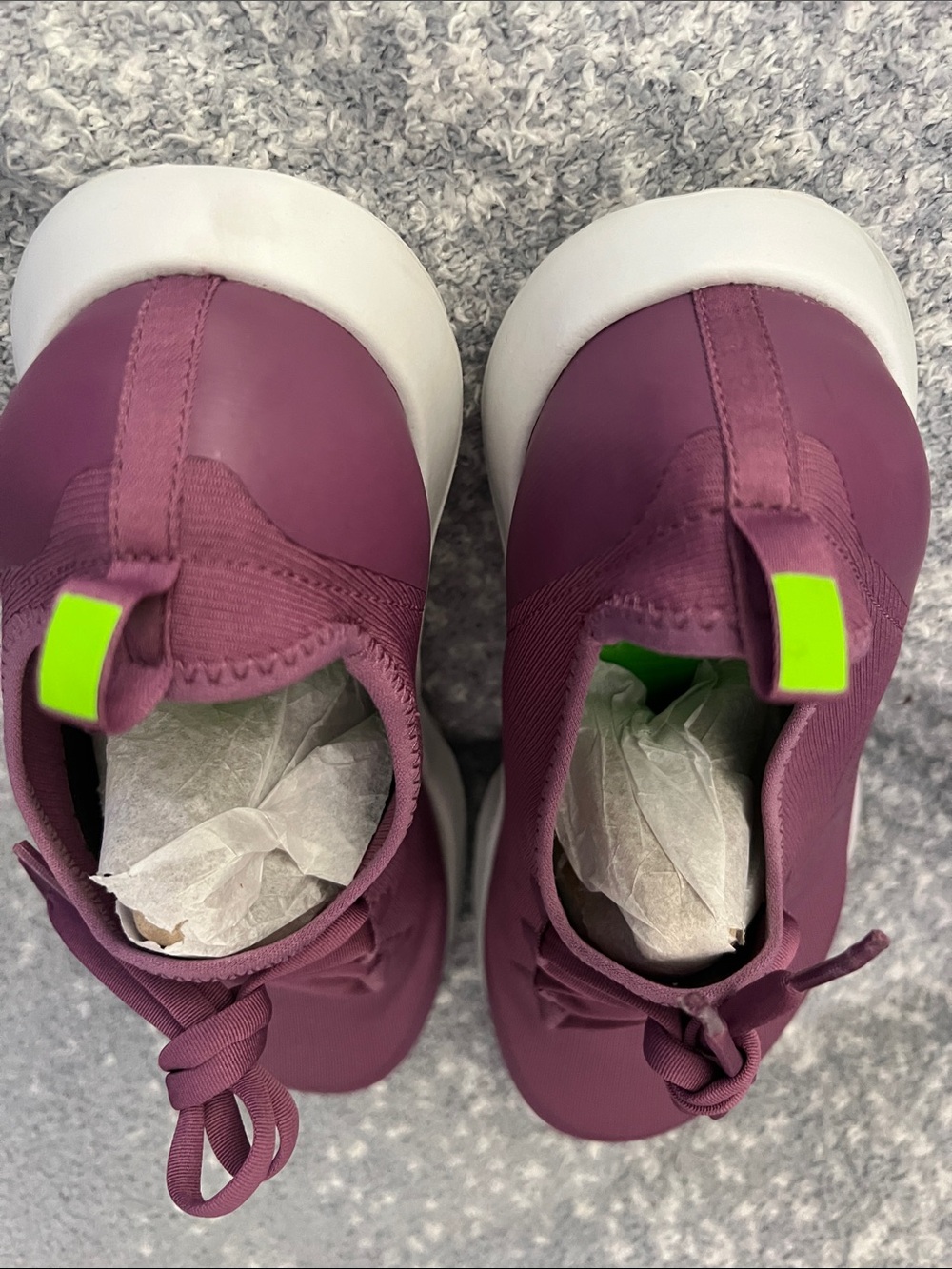 OOFOS OOmg Sport LS Women's White/Plum  Size 10 - Picture 8 of 8